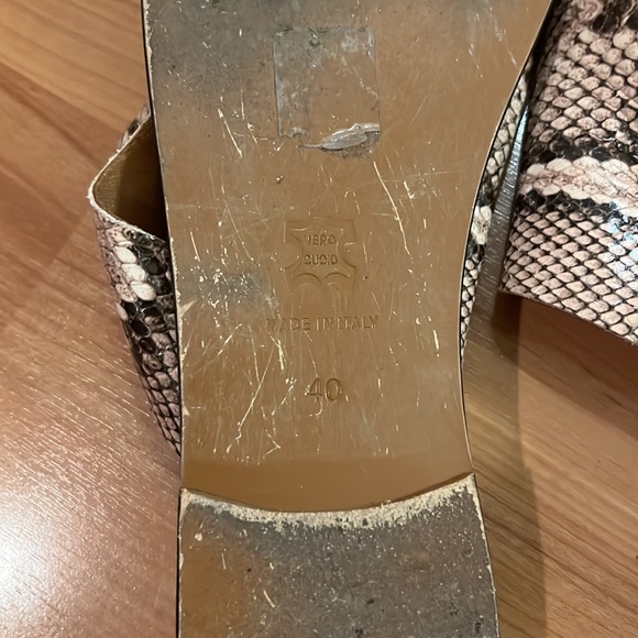 ATP Atelier Rosa sandal. Beige snake. Size 40 = US 10 - Picture 8 of 12